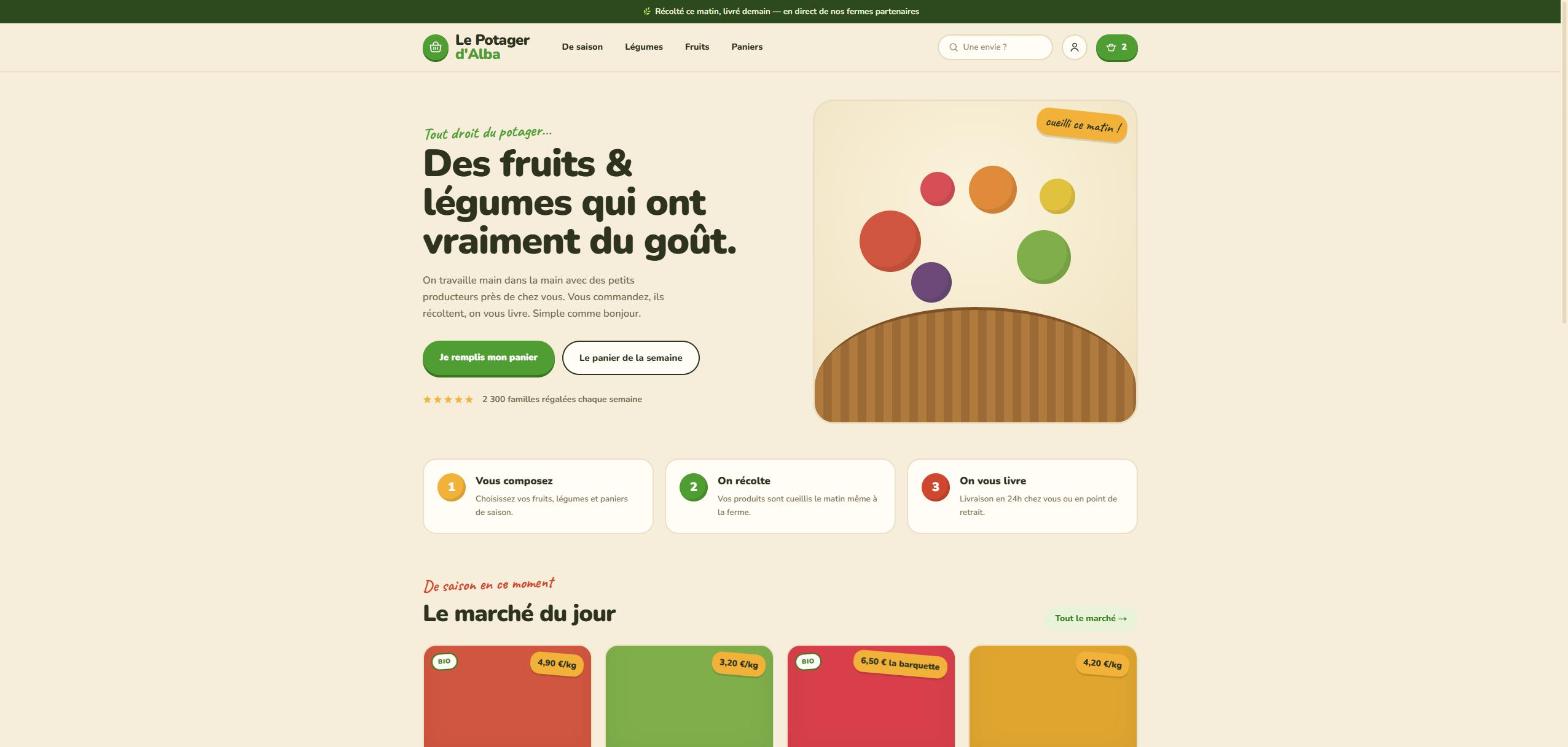 Le Potager d’Alba — Accueil